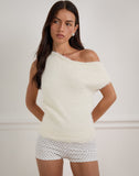 Image of Calyce Top in Fluffy Knit Cream