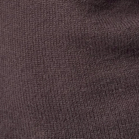Calyce Off Shoulder Top in Fluffy Knit Dark Brown