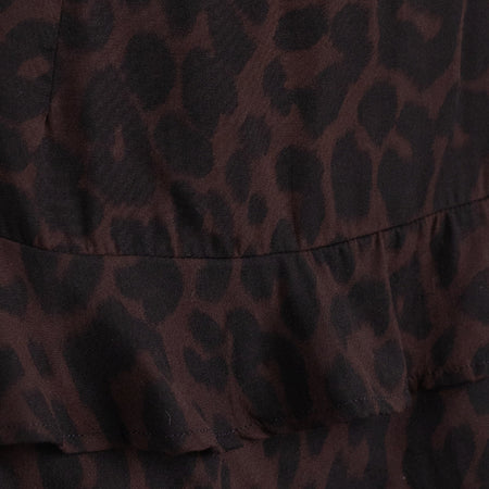 Camigi Mini Skirt in Brown Jaguar Print