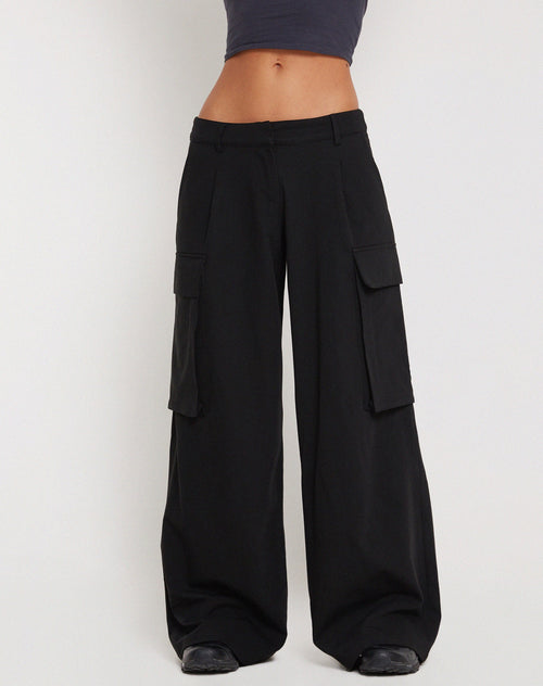 Image of Candala Wide Leg Trouser in Black