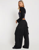 Image of Candala Wide Leg Trouser in Black