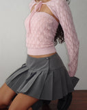 image of Canita Knitted Tube Top in Ballet Pink