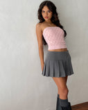 image of Canita Knitted Tube Top in Ballet Pink