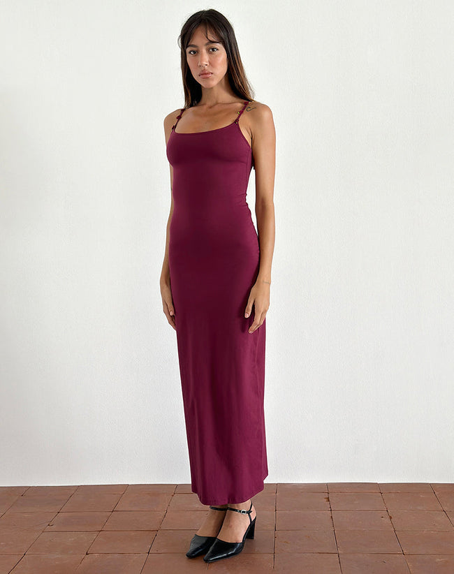 Image of Cantana Maxi Dress in Burgundy