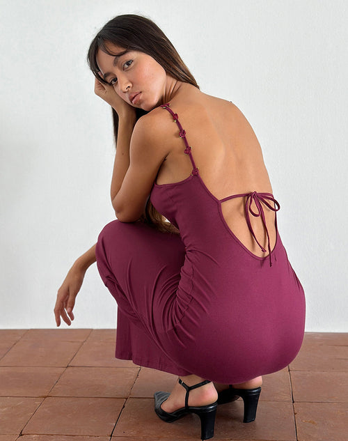 Image of Cantana Maxi Dress in Burgundy