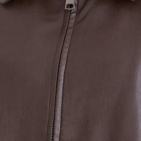 Cavita Jacket in PU Bitter Chocolate