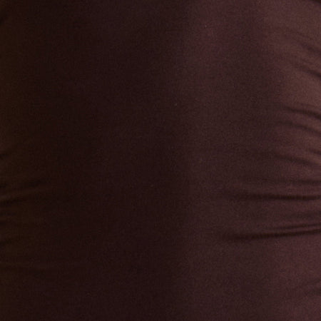 CARMILA MINI DRESS GATHRD JRY BTR CHOC