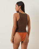 Image of Carter Vest Top in Cocoa It's Better in Bali Slogan