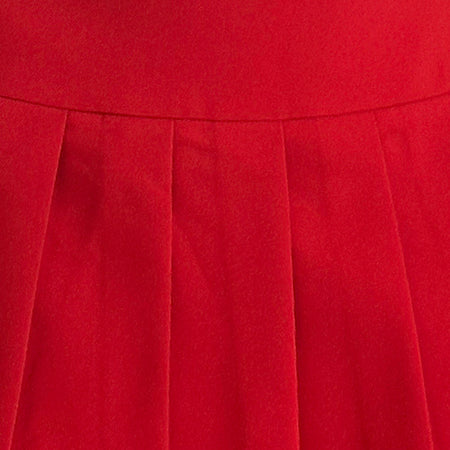 Casini Mini Skirt in Soft Tailoring Red