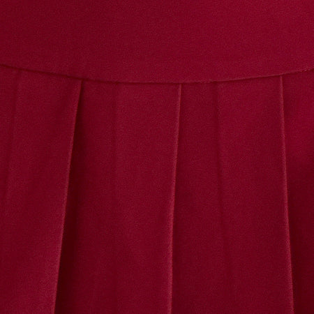 Casini Mini Skirt in Soft Tailoring Burgundy