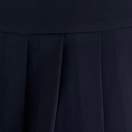 Casini Pleated Micro Skirt in Tailoring Navy