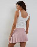 Image of Casini Pleated Micro Skirt in Pink