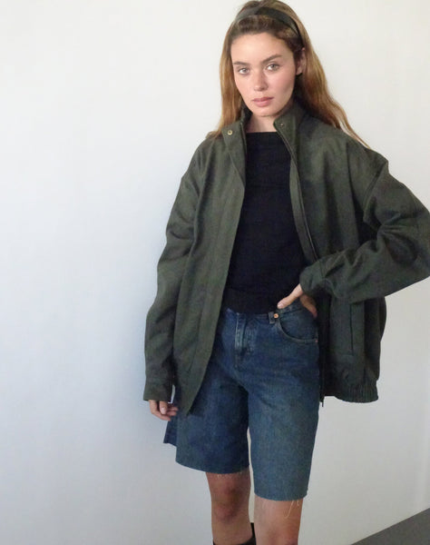 Image of Cavine Bomber Jacket in Burnt Olive