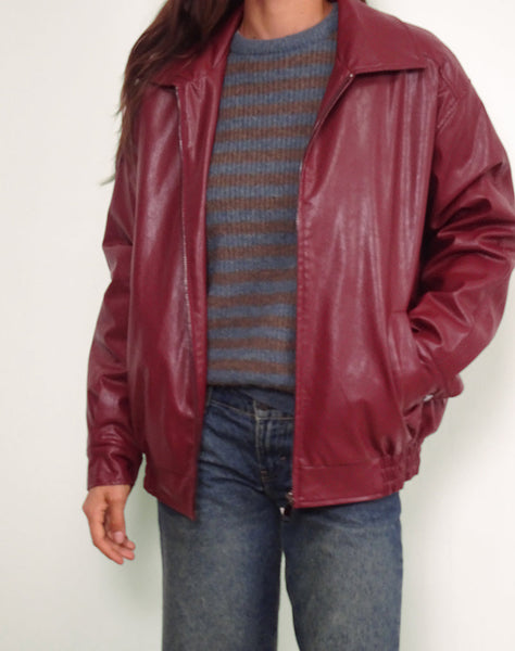 Image of Cavita Jacket in Burgundy