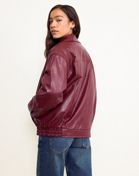 Image of Cavita Jacket in Burgundy