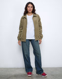 Image of Cavita Jacket in Cord Artichoke Green