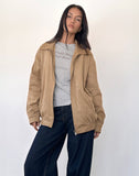 Image of Cavita Jacket in Faux Suede Tan