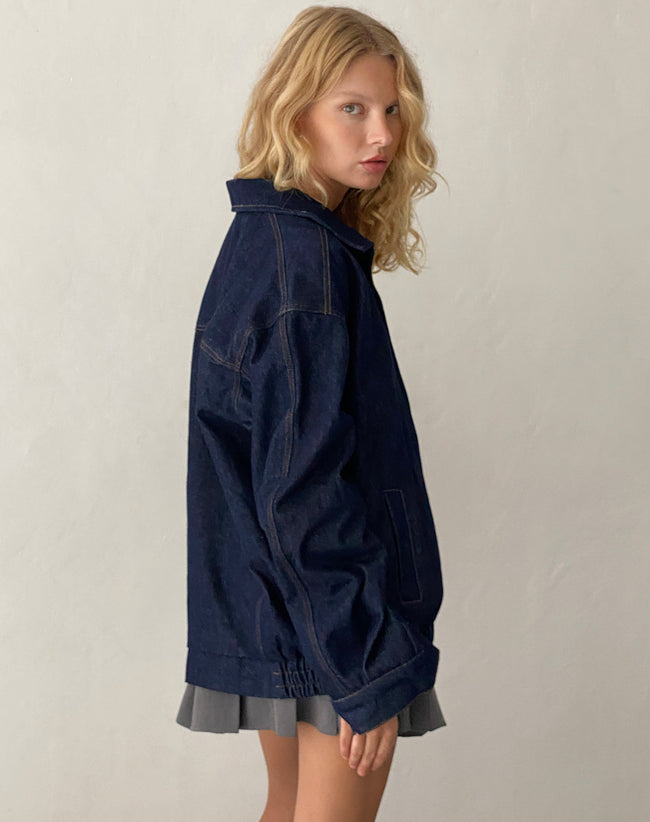 image of Cavita Jacket in Indigo Denim