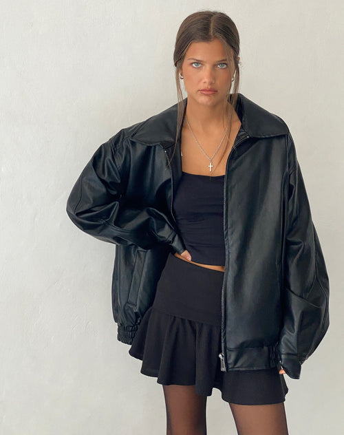 Image of Cavita Jacket in Pu Black