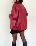 Image of Cavita PU Jacket in Blood Red