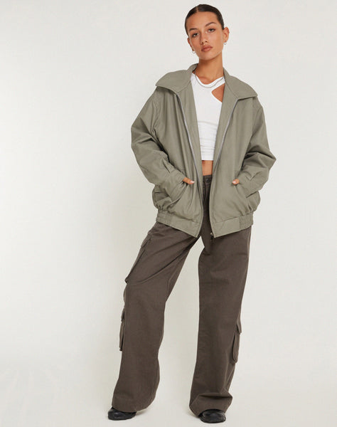 image of Cavita Jacket in PU Grey