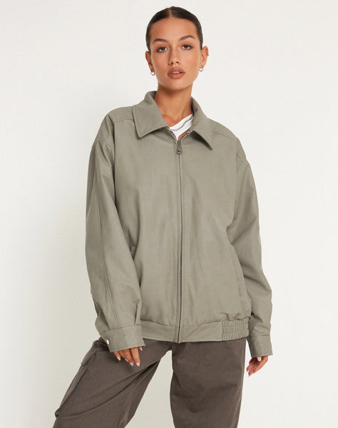 image of Cavita Jacket in PU Grey