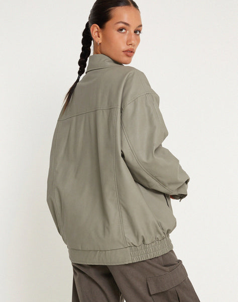 image of Cavita Jacket in PU Grey