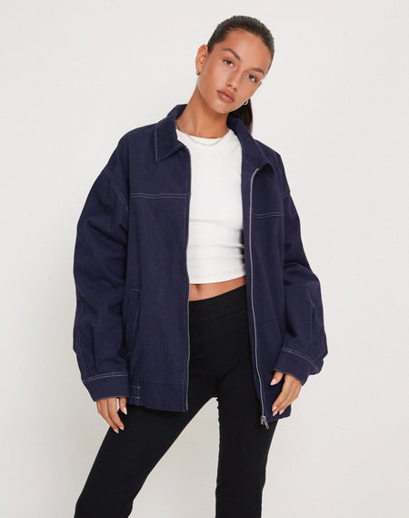 Cavita Jacket in Indigo Denim