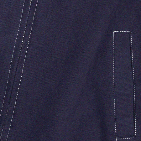 Cavitana Jacket in Deep Blue with White Top Stitch