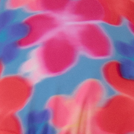 CERRY BKN TOP BLURRED FLOWER BLUE PINK