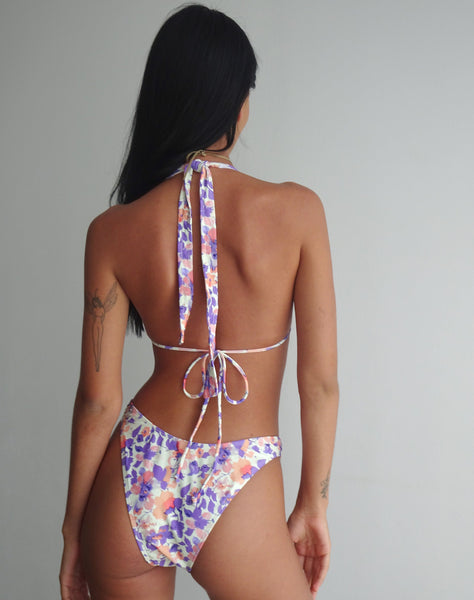 Image of Cerry Bikini Top in Multi Bright Floral