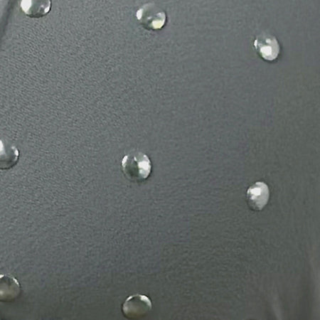 CERRY BIKINI TOP W STUDS CHARCOAL A0610
