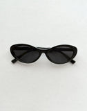 Image of Chapini Oval Sunglasses in Black