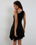 Image of Chaya Slinky Mini Dress in Black