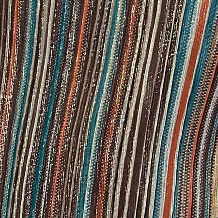 Cheria Mini Dress in Shimmer Plisse Blue Brown