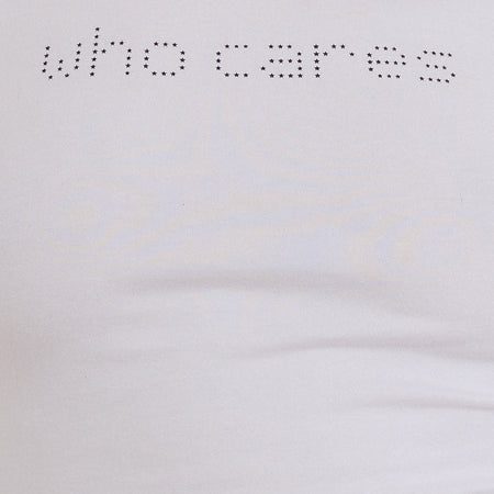 Chihiro Puff Sleeve Baby Tee in White Who Cares