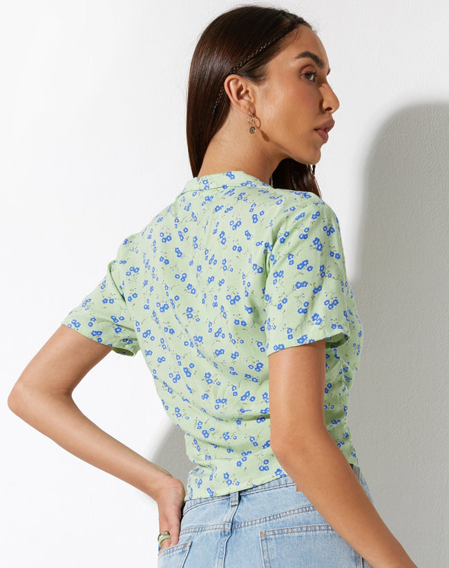 image of Chu Top in Lime Floral