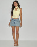 Image of Chupa Top in Broderie Flower Lace Lemon
