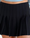 Image of Cida Small Pleat Mini Skirt in Navy