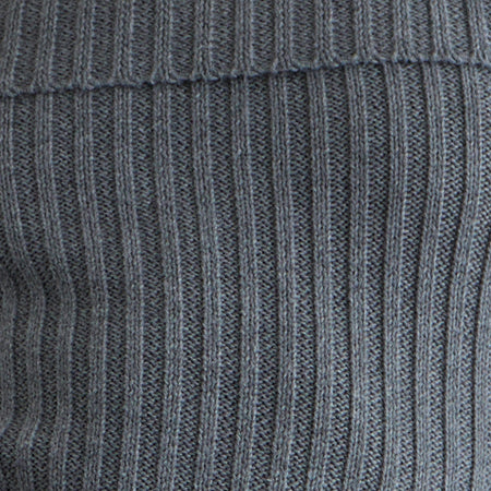 Circe Knitted Bardot Top in Grey