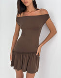 Image of Ciro Mini Dress in Chocolate
