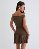 Image of Ciro Mini Dress in Chocolate