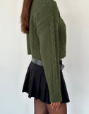 Image of Claire Knit Cardigan in Forest Green