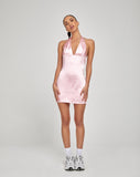 Coda Slip Dress in Satin Pink