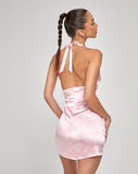 Coda Slip Dress in Satin Pink