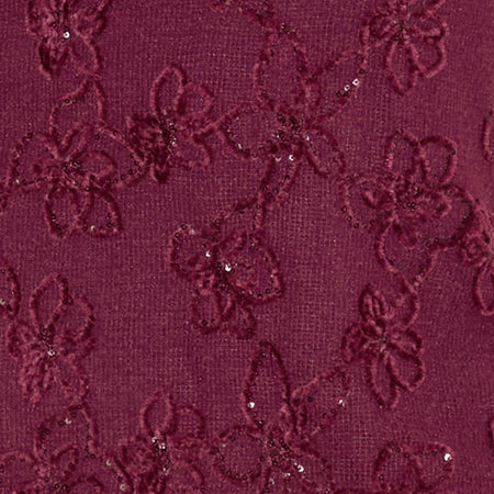 Codami Halterneck Mini Dress in Sequin Knit Burgundy