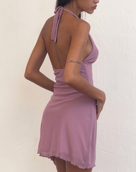 Image of Codami Mini Mesh Dress in Mauve