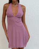 Image of Codami Mini Mesh Dress in Mauve