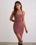 Image of Codiya Stud Mini Dress in Red Shimmer