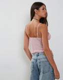 Image of Cojira Mesh Butterfly Top in Baby Pink